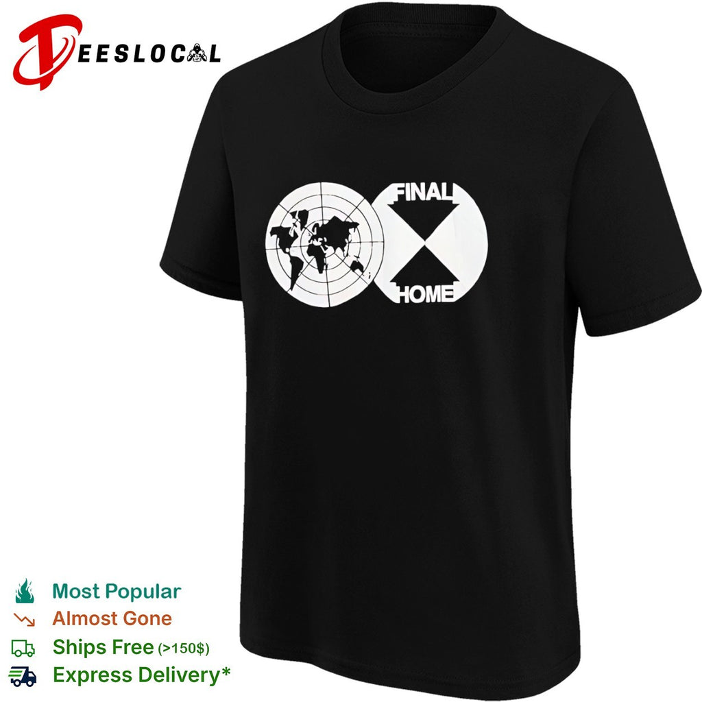 Final Home globe logo shirt
