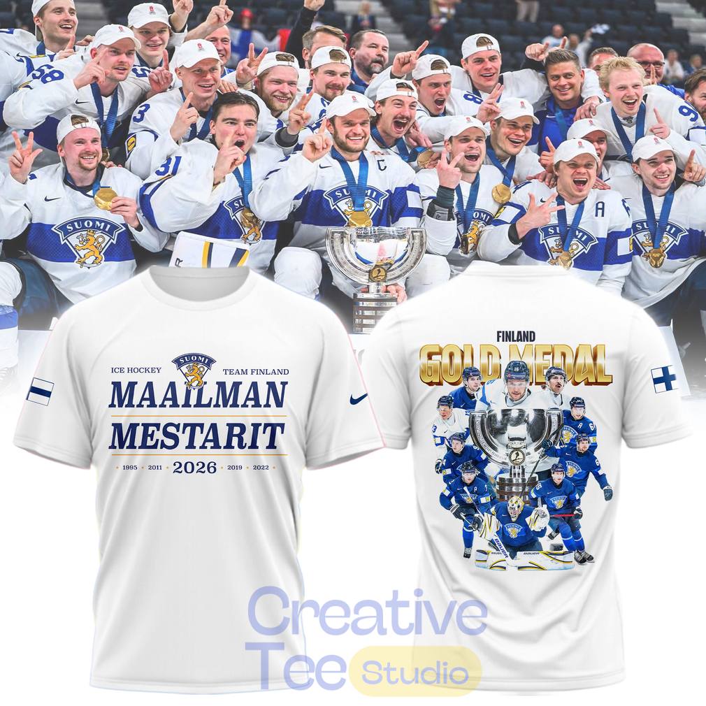 Finland 2026 IIHF Ice Hockey World Champions T-Shirt