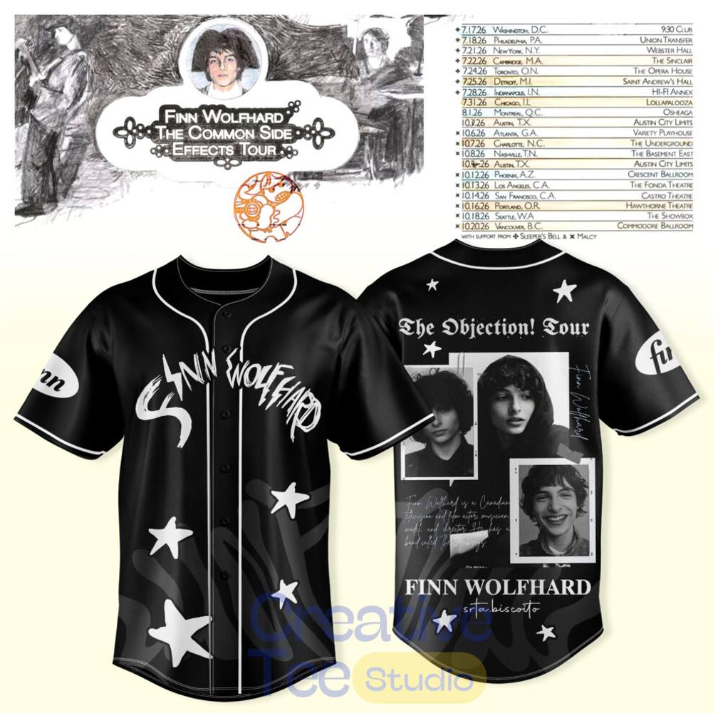 Finn Wolfhard The Common Side Effects Tour 2026 Special Baseball Jersey