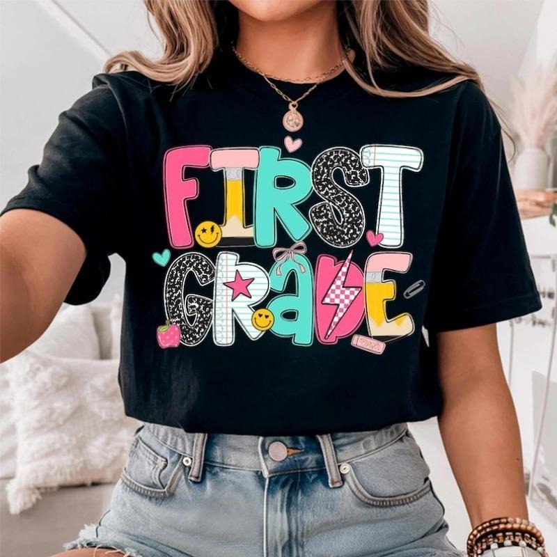 First Grade Shirt, Custom Teacher Shirt, 1st Grade Teacher Shirt, Back to School Shirt,Elementary Teacher Shirts,Teacher...
