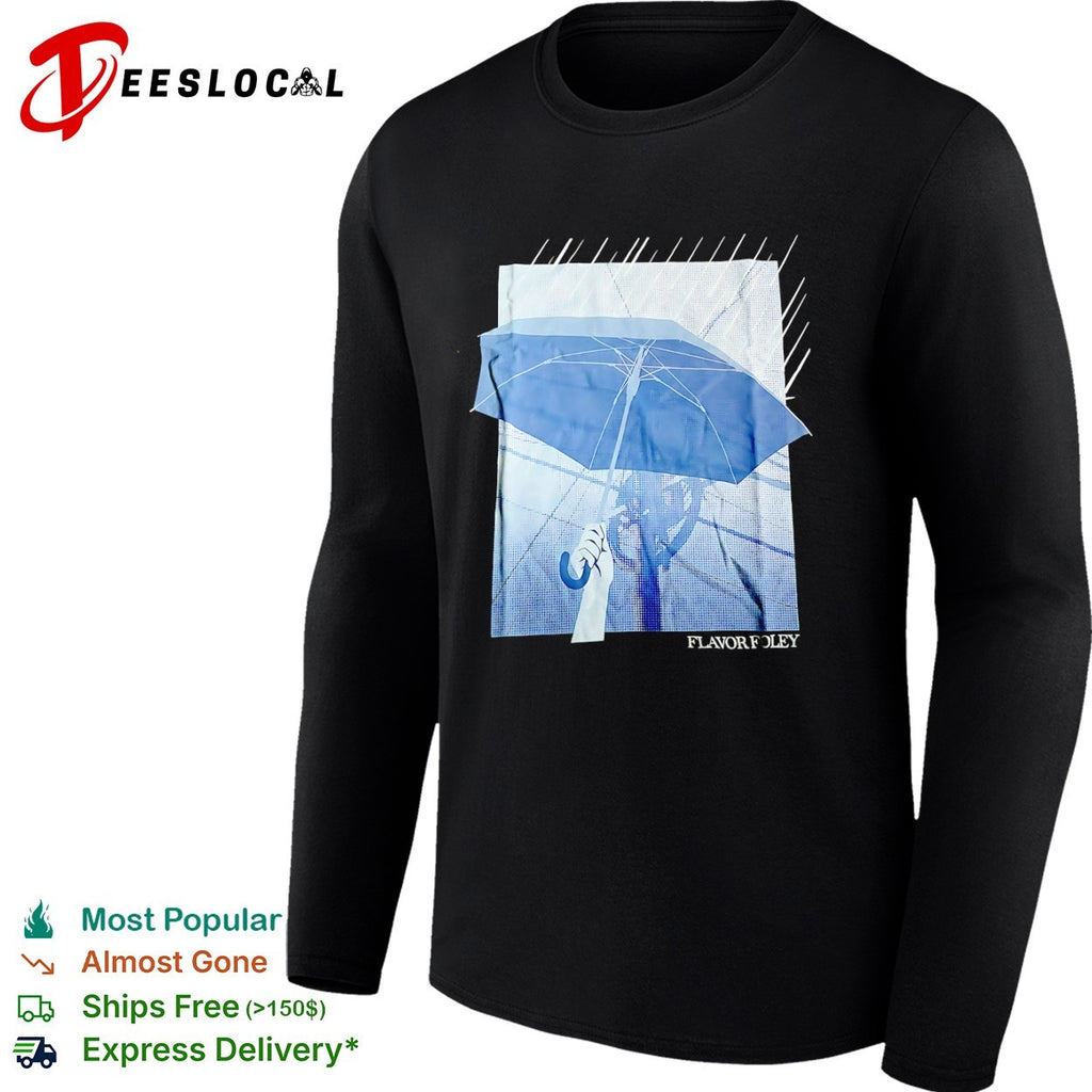Flavor Foley Umbrella rain street graphic shirt