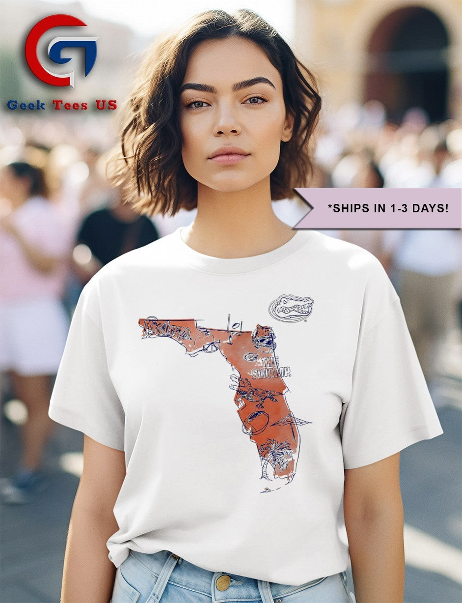 Florida Gators women’s true classics home states shirt