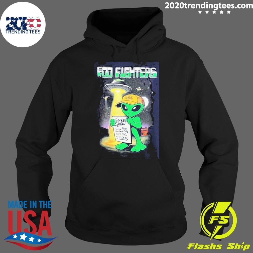 Foo Fighters Secret Show New York City 2026 Merch At Irving Plaza On April 30 2026 The Alien Navy Shirt