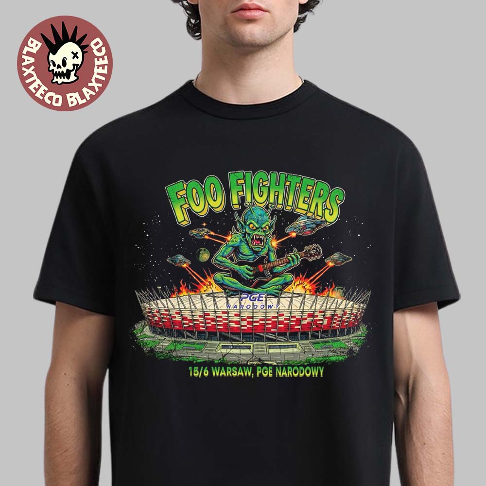Foo Fighters Warsaw Poland 2026 Event Tee Live At PGE Narodowy On 15 June 2026 T-Shirt