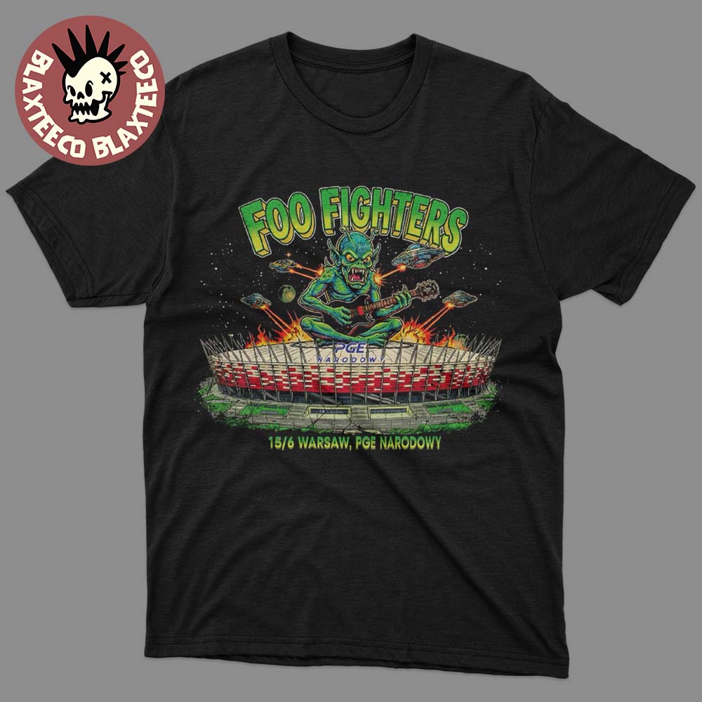 Foo Fighters Warsaw Poland 2026 Event Tee Live At PGE Narodowy On 15 June 2026 T-Shirt
