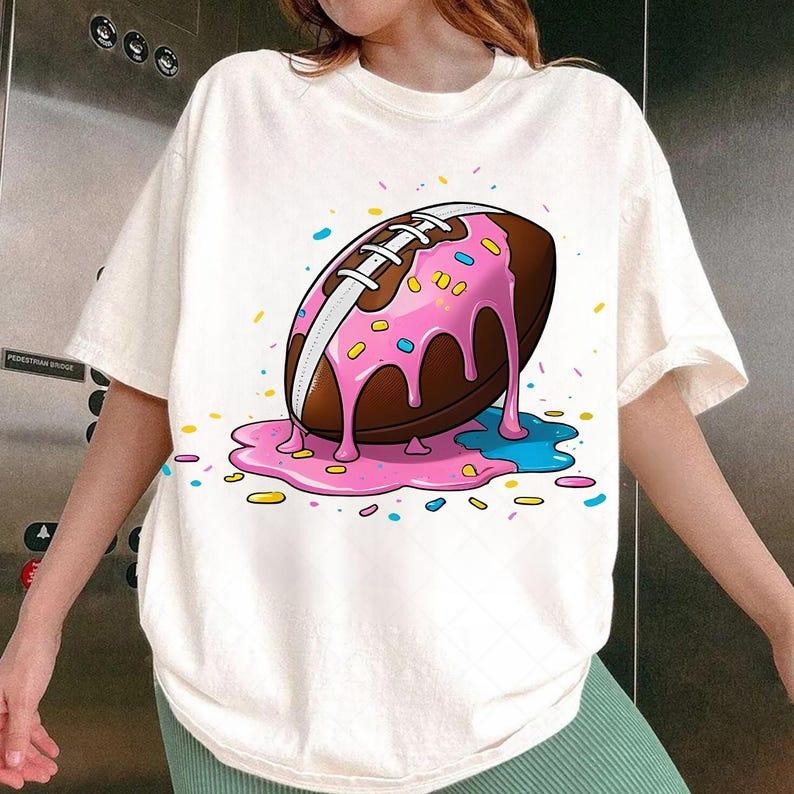 Football Drip Ice Cream Sprinkles Funny Shirt, Funny Sports Meme Trendy Drip Quote TShirt Hoodie, Sweatshirt | PodTeesHub.com