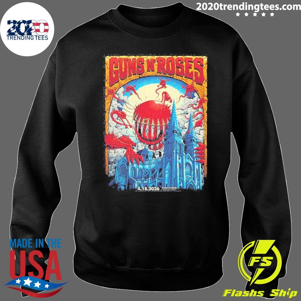 Fortaleza Brasil 2026 Guns N Roses Poster Tonight For April 18 2026 At Arena Castelao Black Shirt