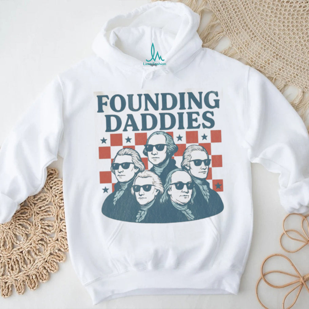 Founding Daddies American Presidents Sunglasses Vintage Style Shirt