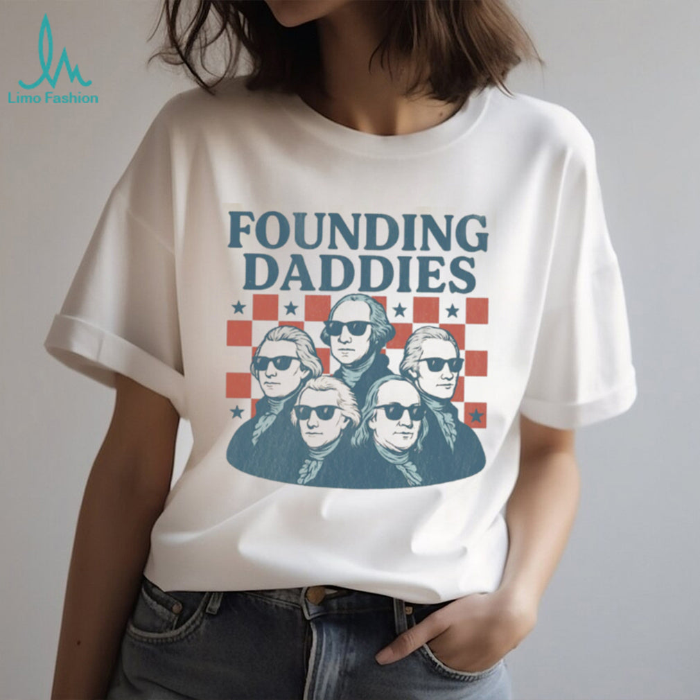Founding Daddies American Presidents Sunglasses Vintage Style Shirt