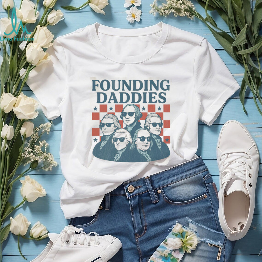 Founding Daddies American Presidents Sunglasses Vintage Style Shirt