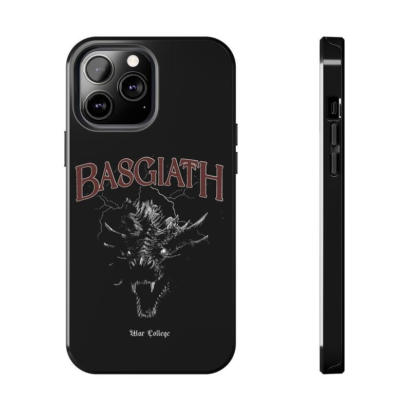 Fourth Wing Phone Case for iPhone 16 15 14 13 12 11 - Dragon Book Iron Flame Aesthetic, Impact Resistant, Magnetic...