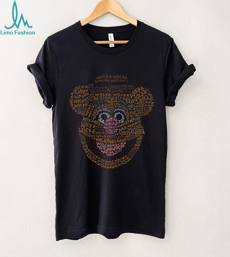 Fozzie Bear Wocka Typography Text Portrait Graphic T Shirt