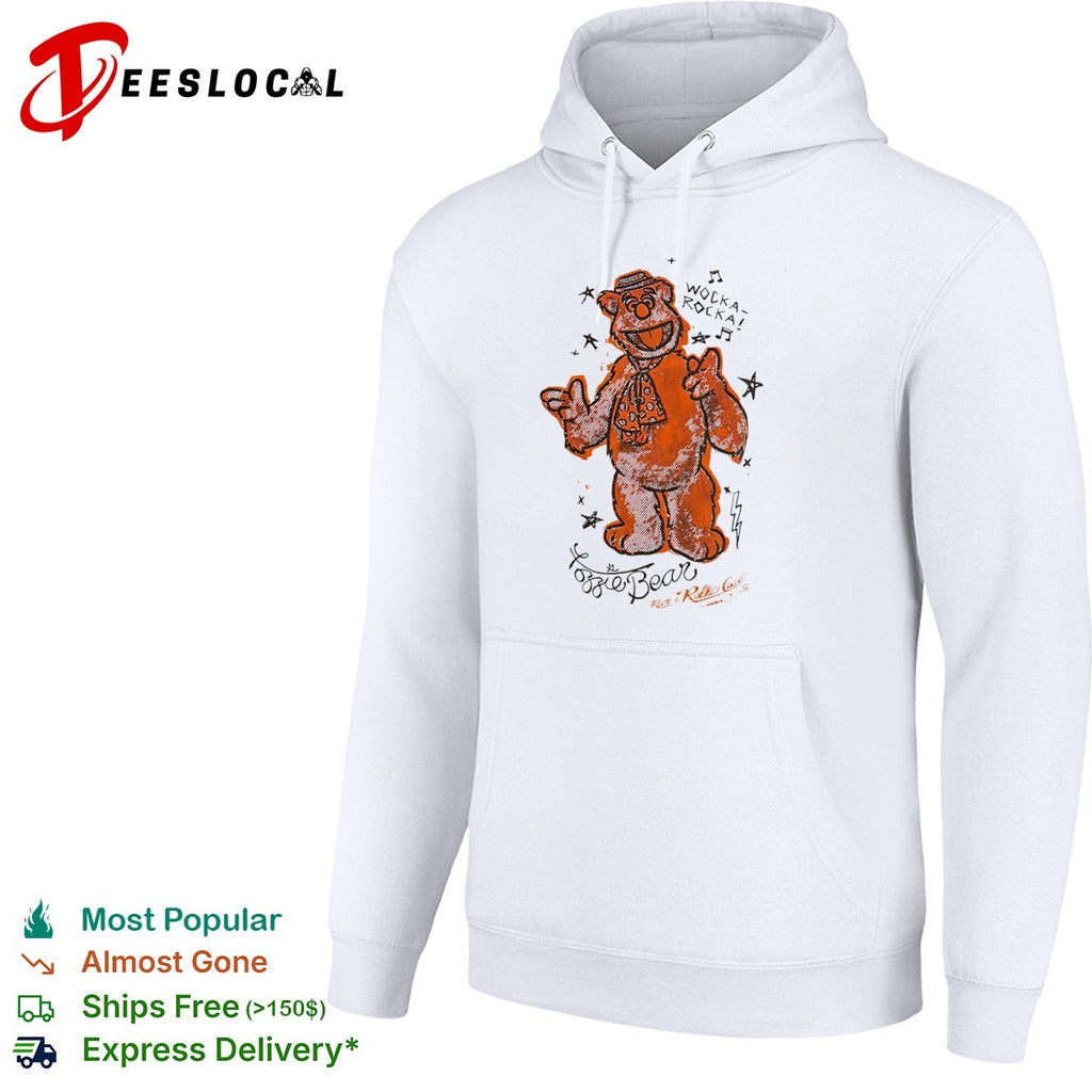Fozzie Bear wocka rocka rock n roller coaster muppet tie shirt