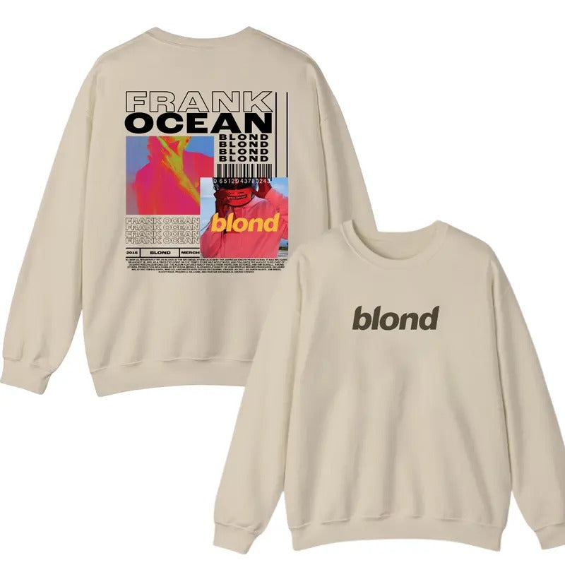 Frank Ocean BLOND Long Sleeve Shirt, Blond Album, Frank Ocean Blond Album Cover Tee, Gif for him, Vintage Style Tee,...