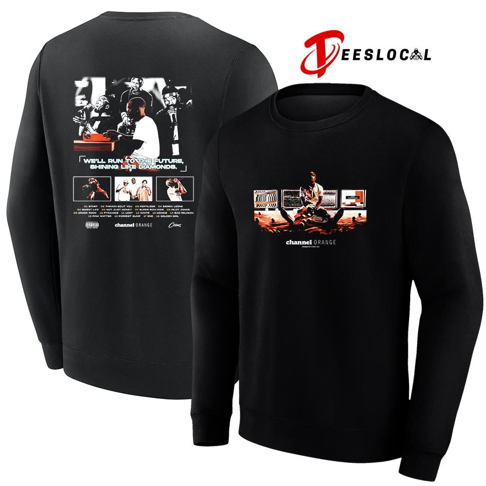 Frank Ocean Channel Orange we’ll run to the future shining like diamonds shirt