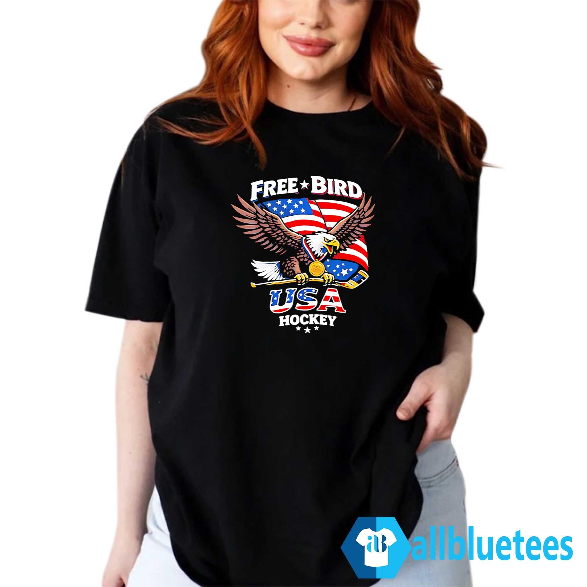 Free Bird USA Hockey Shirt