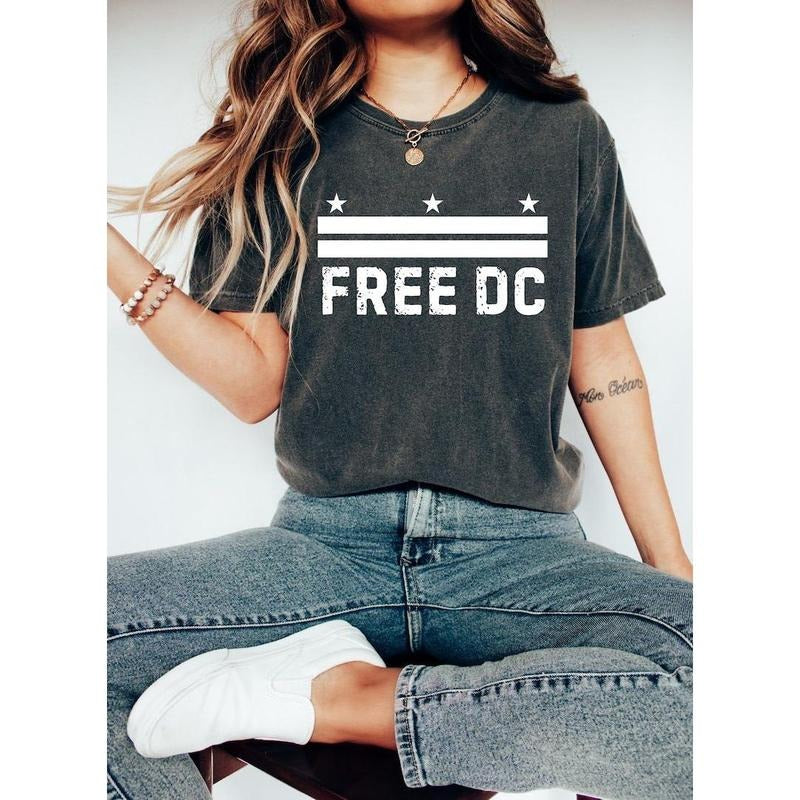 Free DC T-Shirt, Resist Federal Overreach Protest Sweatshirt, Human Rights Tee, Protest Shirt, Anti Trump Tee, Social...
