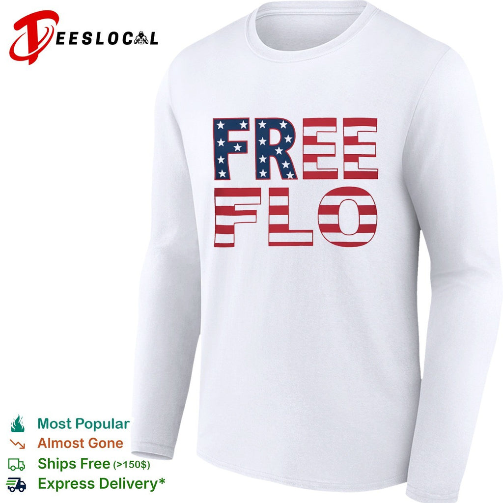 Free Flo USA flag shirt