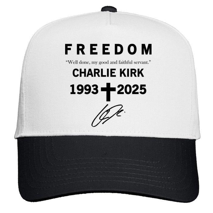 Freedom Charlie Kirk Well Done, My Good And Faithful Servant 1993-2025 Christian Faith Signature Five-Panel Snapback Cap...