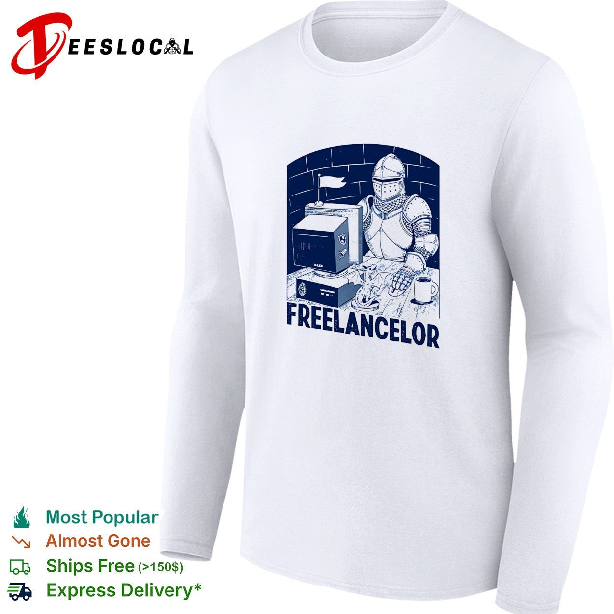 Freelancer Knight Gaming Vintage Funny Gamer retro shirt