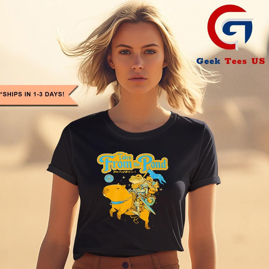 Frog riding Capybara Tales from the Pond shirt