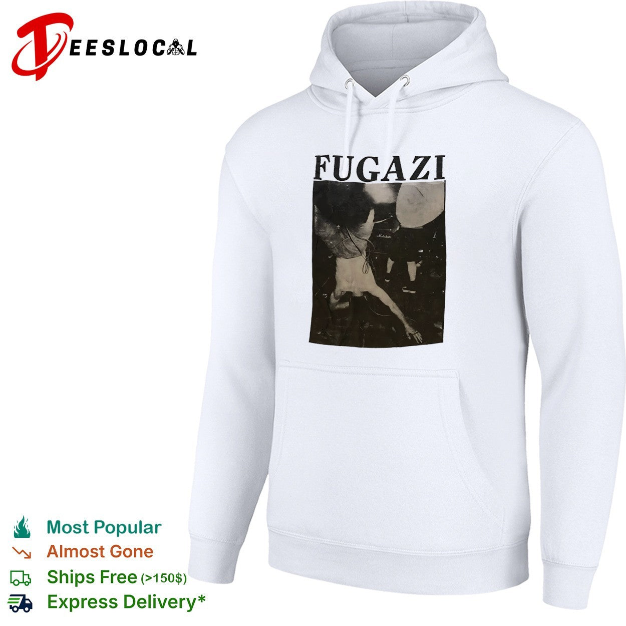 Fugazi Live Concert Photography Marshall Amplifier shirt