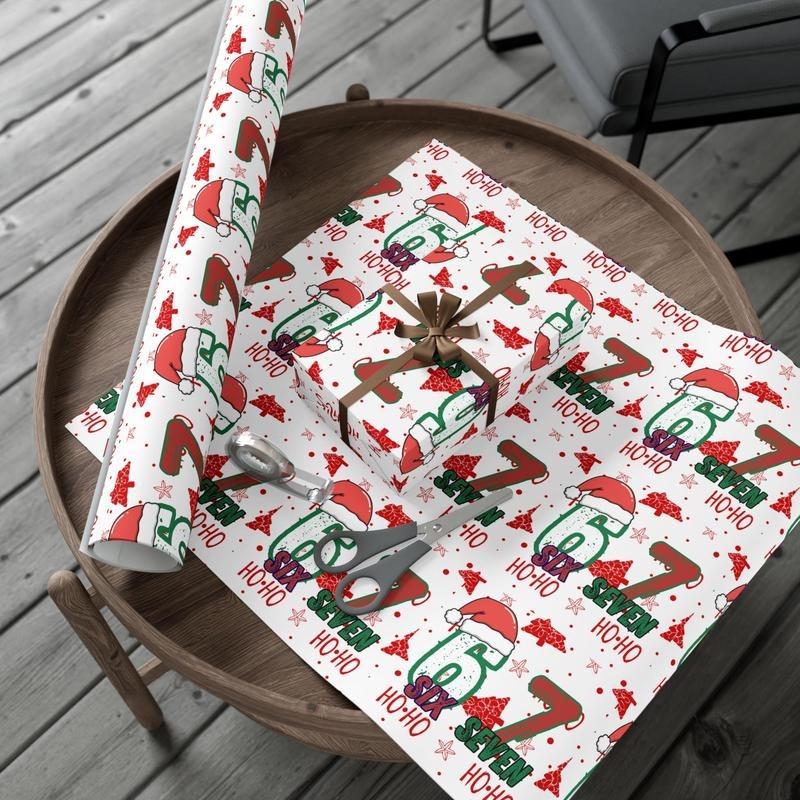 Funny 67 Wrapping Paper, Six Seven Wrapping Paper, Trendy 6 7 Christmas Wrapping Paper, Viral 67 Wrapping Paper, Xmas...