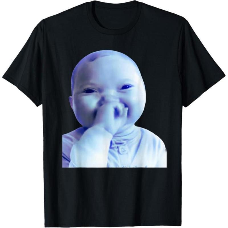 Funny AI Baby Holding Laugh Meme Viral Trend T-Shirt Hoodie, Sweatshirt | PodTeesHub.com