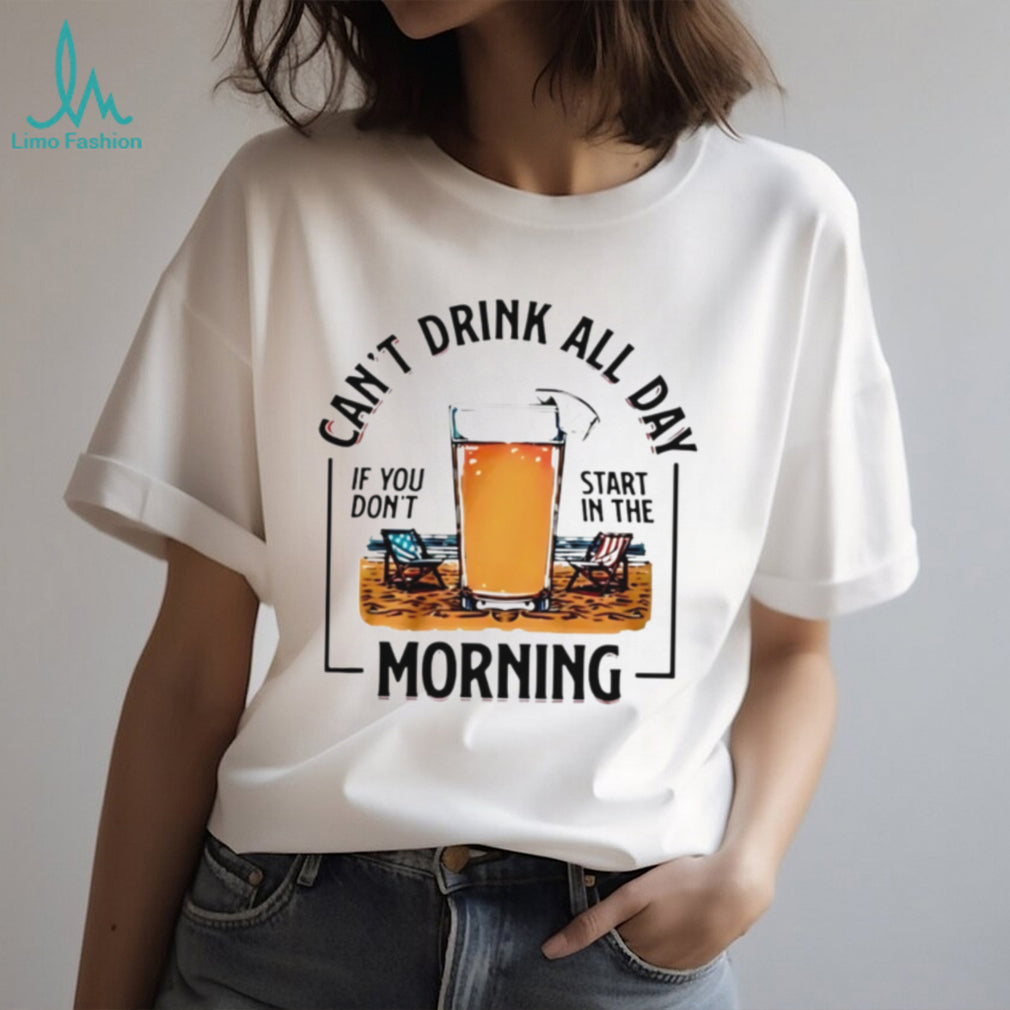 Funny Beach Drinking Vacation Morning Cocktail Quote T Shirt