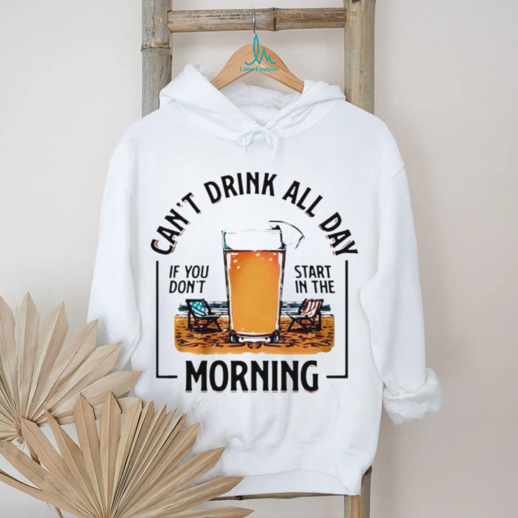 Funny Beach Drinking Vacation Morning Cocktail Quote T Shirt