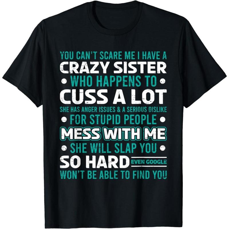 Funny Cotton Tee Gift For Brother From The Best Sister Birthday Present Idea Hoodie, Sweatshirt | PodTeesHub.com