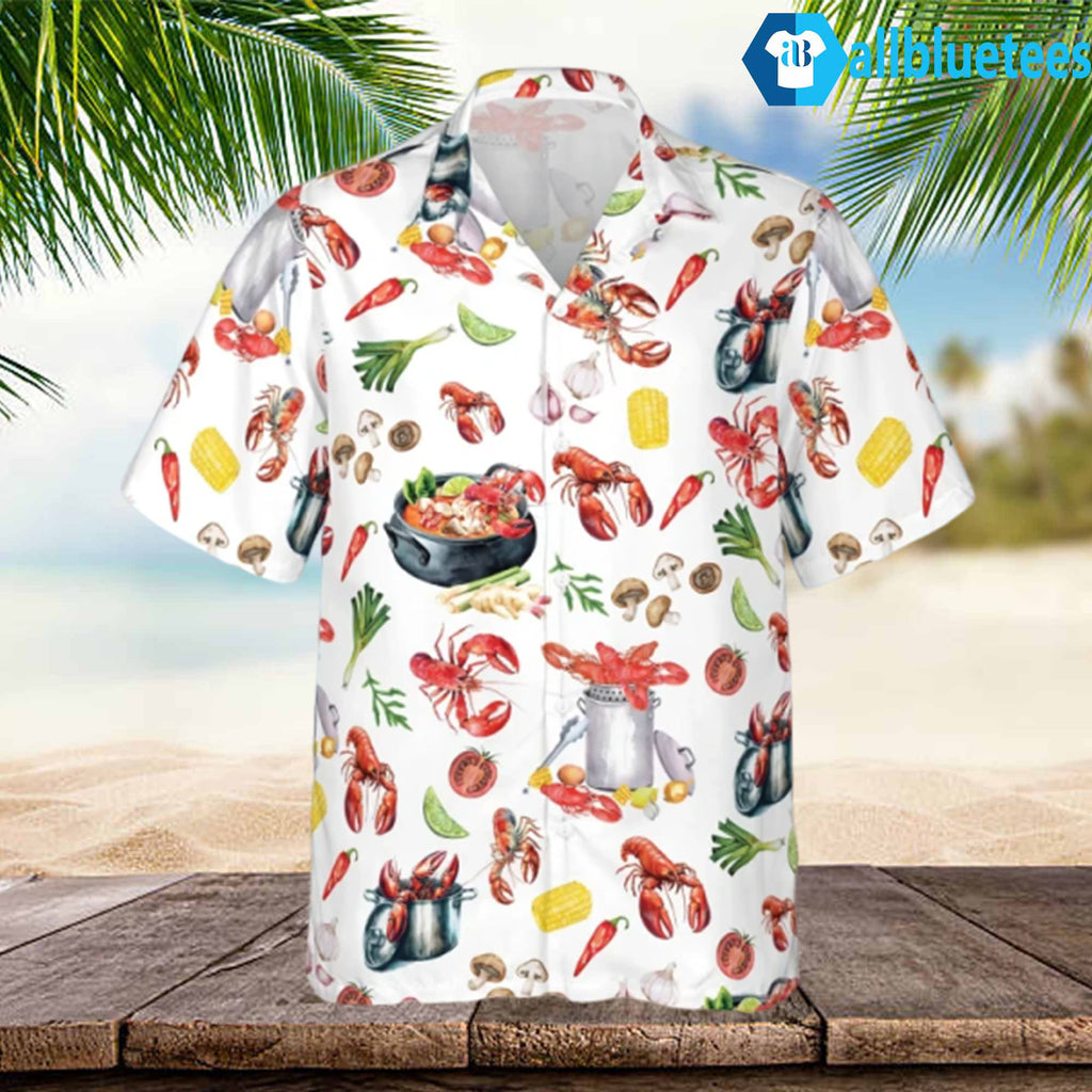Funny Crawfish Boil Hawaiian Shirt