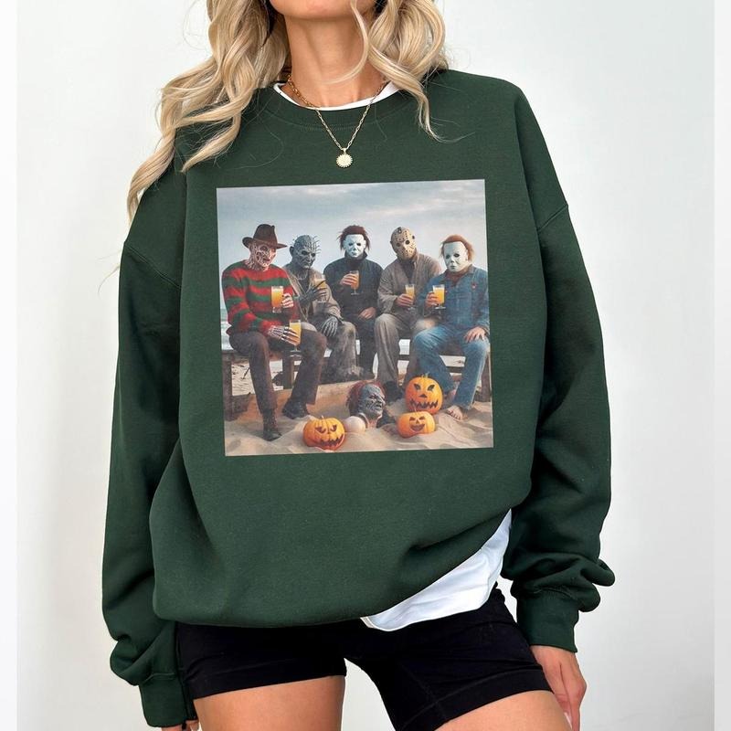 Funny Halloween Movies Sweatshirt, 90s Halloween Movie Characters Hoodie, Spooky Season T-Shirts | PodTeesHub.com