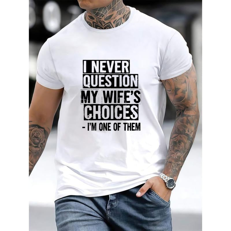 Funny Husband Tshirt with a Playful Marriage Quote in Black and White. Hoodie, Sweatshirt | PodTeesHub.com