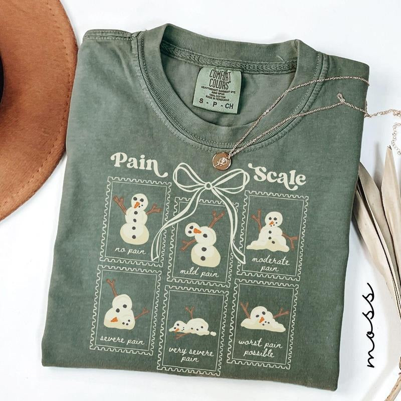Funny Pain Scale Shirt, Christmas Nurse Medical Holiday Tshirt, Xmas Gift for Nurse, Healthcare Worker Pain Assessment...