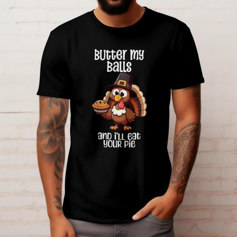 Funny Thanksgiving Tee, Turkey Day Shirt, Thanksgiving Day Apparel, Thanksgiving Dinner Outfit, Men's Thanksgiving Top...