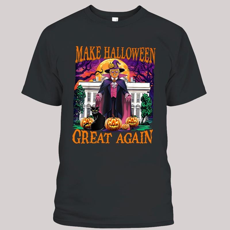 Funny Trump Make Halloween Great Again, Halloween 2025 Shirts, Trump Supporters Tee, Trending Graphic Tee Hoodie, Sweatshirt