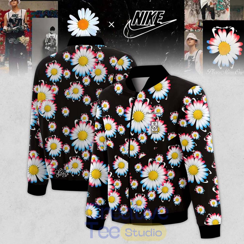 G-Dragon’s PEACEMINUSONE x Korea Football Team Flower Bomber Jacket