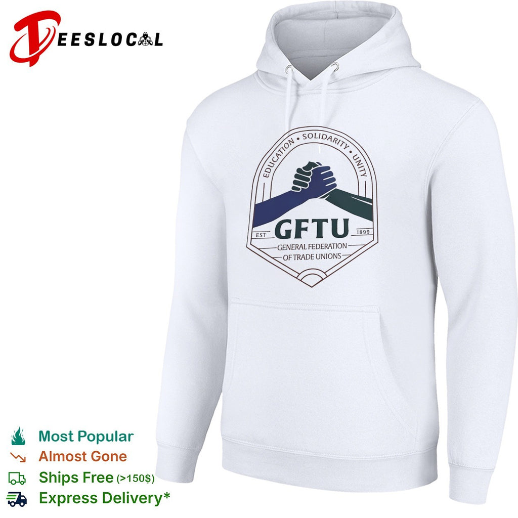 GFTU General Federation of Trade Unions education solidarity unity 1899 handshake shirt