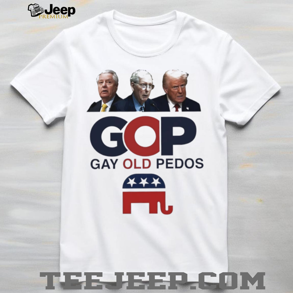 GOP Gay Old People Republican Party logo shirt