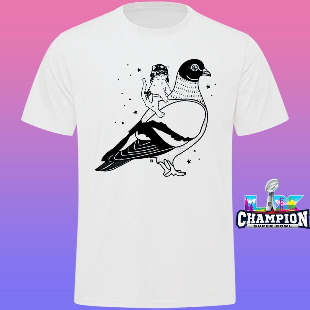 Gary Riding Pigeon Shirt