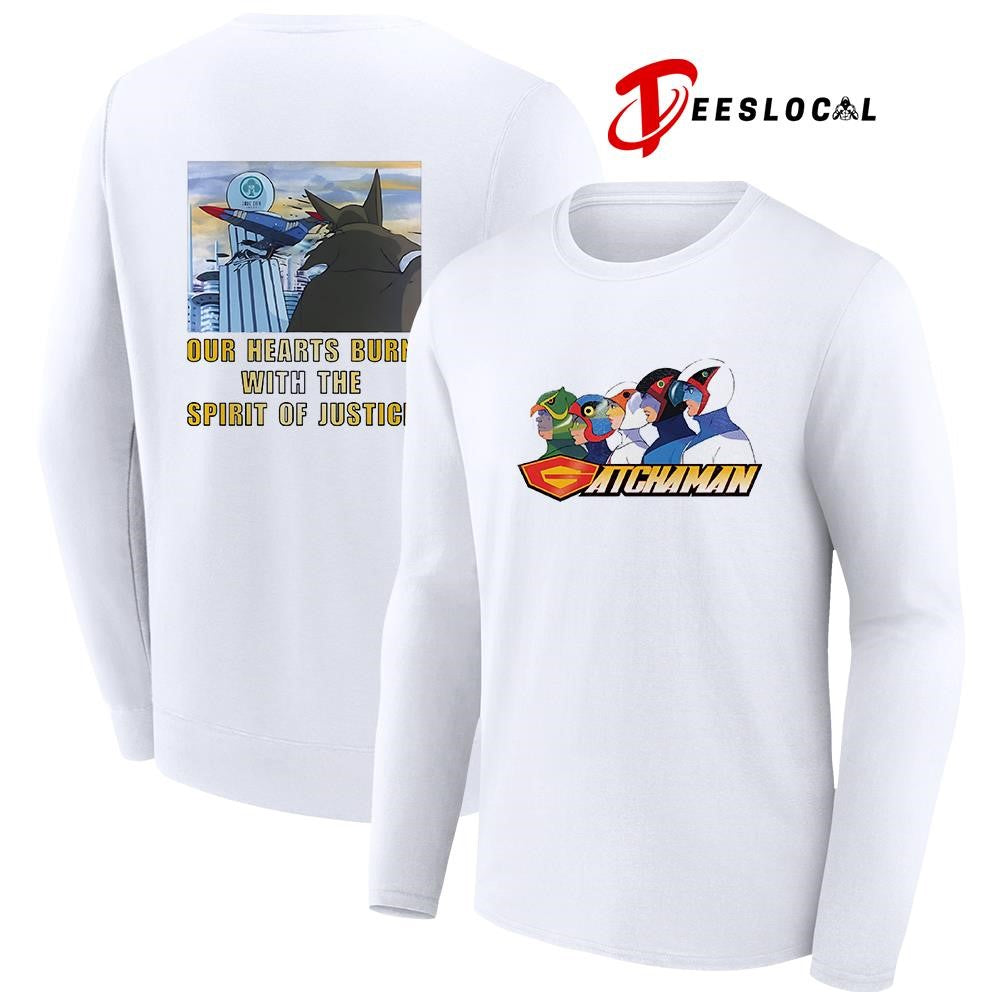 Gatchaman our hearts burn with the spirit of justice shirt