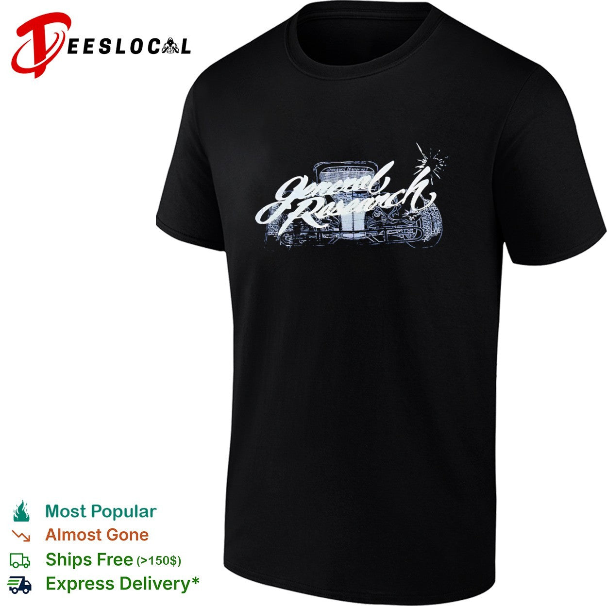 General Research Hot Rod Race Car shirt
