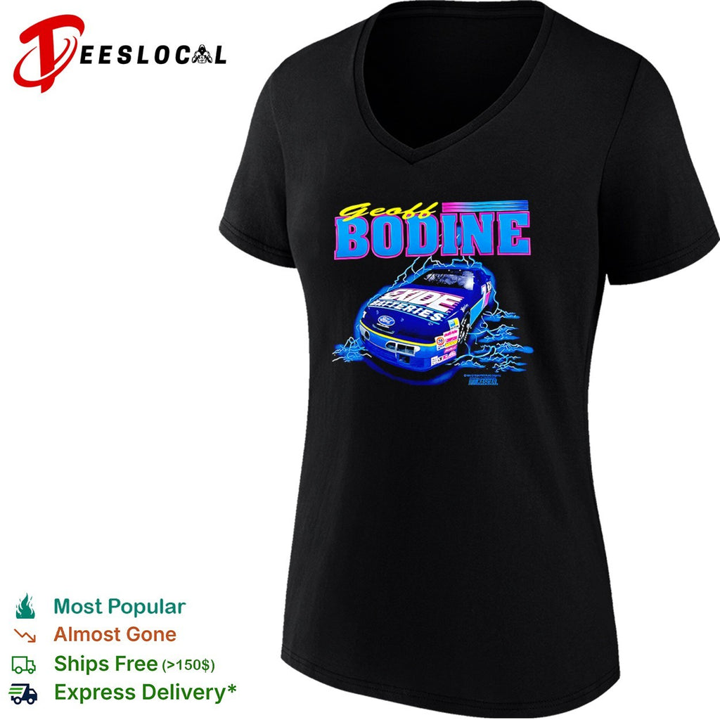 Geoff Bodine Exide Batteries Ford NASCAR 1994 Checkered Flag racing shirt