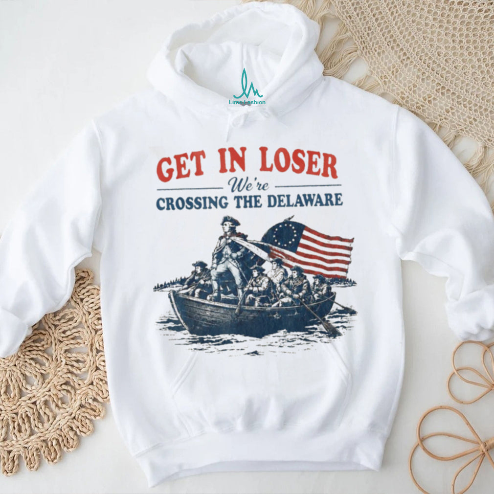 George Washington Crossing The Delaware Patriotic Funny Shirt