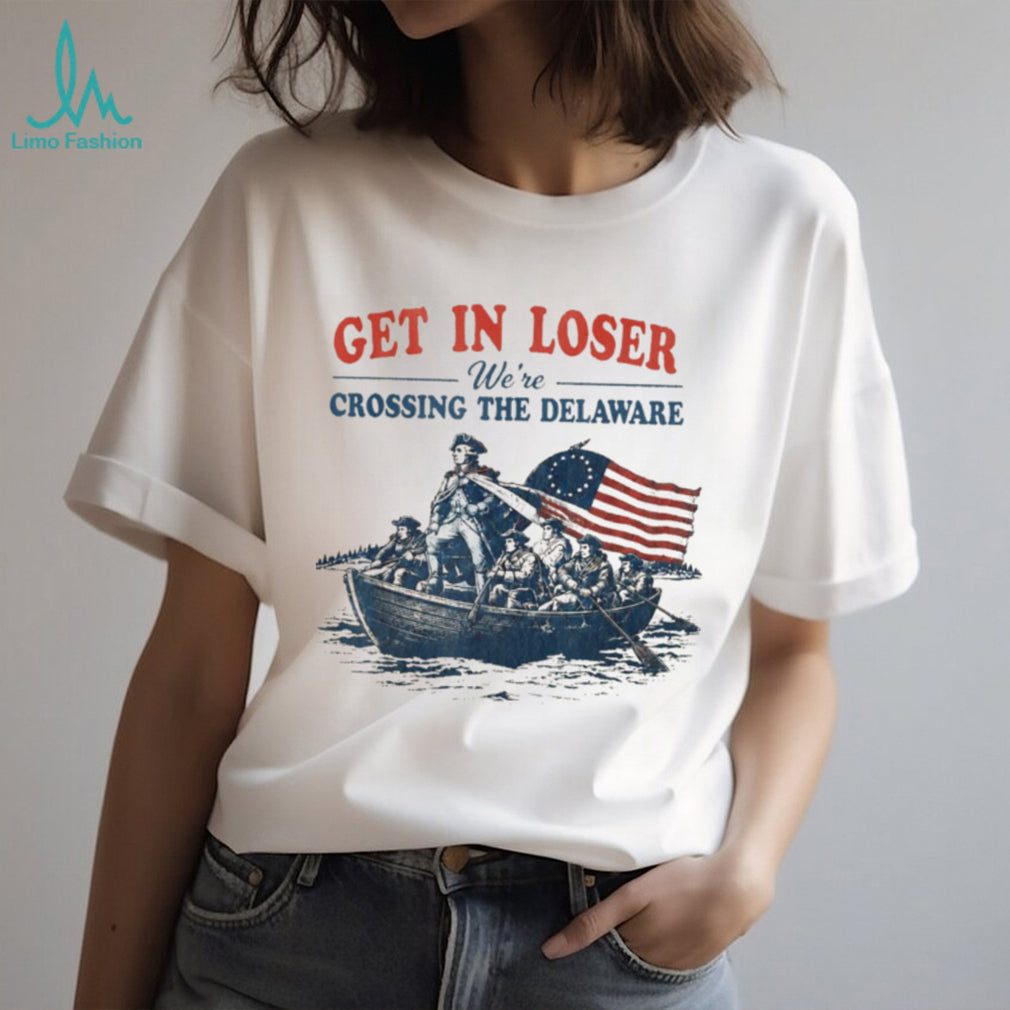 George Washington Crossing The Delaware Patriotic Funny Shirt