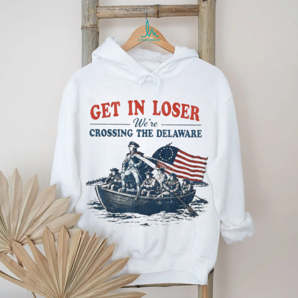 George Washington Crossing The Delaware Patriotic Funny Shirt