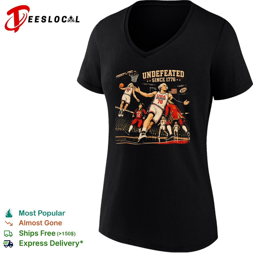 George Washington Undefeated Since 1776 USA Basketball Philadelphia 76 Shirt