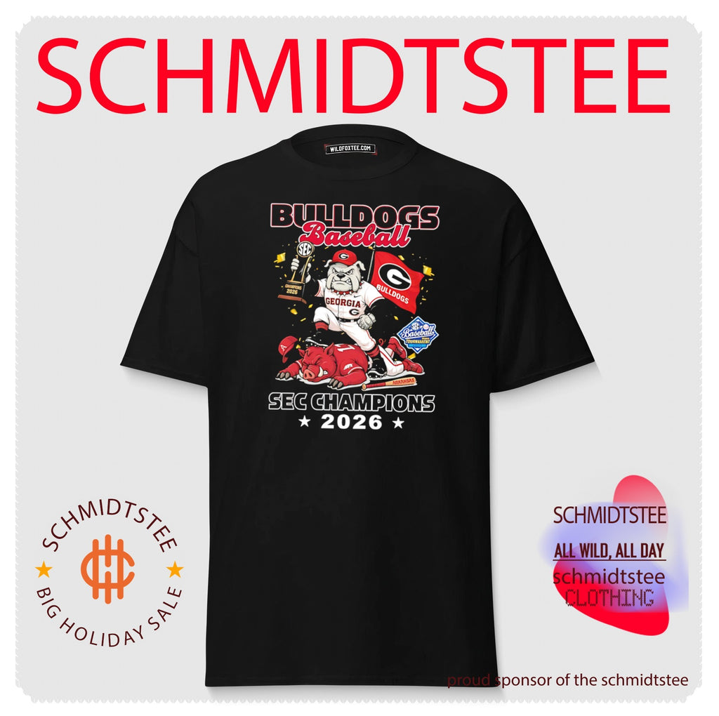 Georgia Bulldogs Baseball 2026 SEC Champions mascot shirt