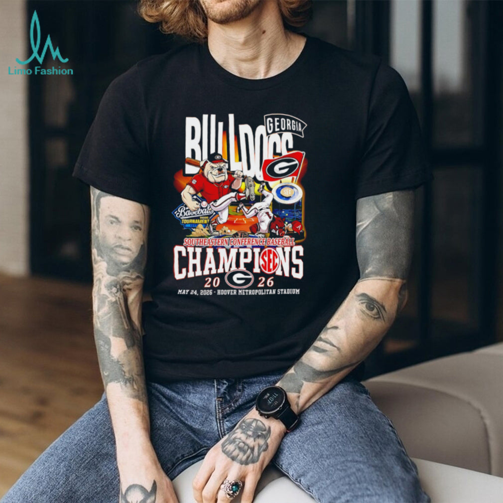 Georgia Bulldogs Baseball SEC Champions 2026 Celebration T Shirt